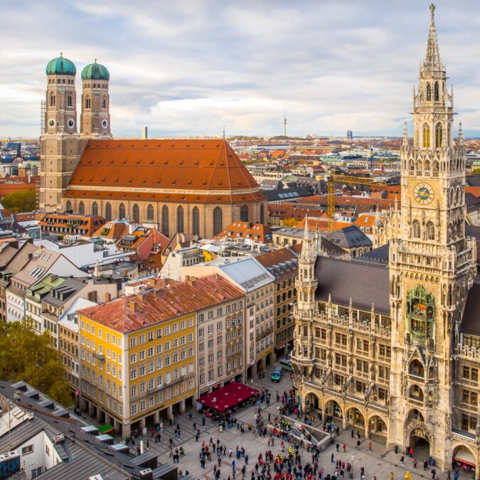 München Marienplatz und Frauenkirche | © DZT_Dietmar Scherf railtour_München Städtereise | © DZT_Dietmar Scherf