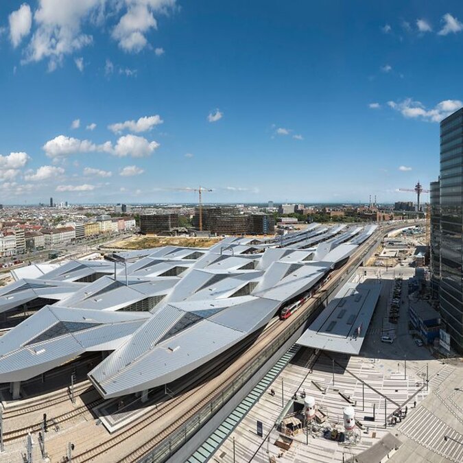 Wiener Hauptbahnhof Wiener Hauptbahnhof von oben