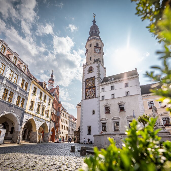 Innenstadt Görlitz | © Philipp Herfort Photography Blick vom Marktplatz auf stolze Gebäude in der Stadt Görlitz | © Philipp Herfort Photography