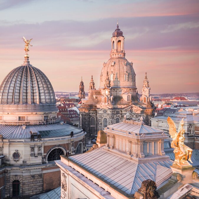 Frauenkirche Dresden | © Tomy Heyduck Blick auf die kuppel der Frauenkirche über Dresden | © Tomy Heyduck