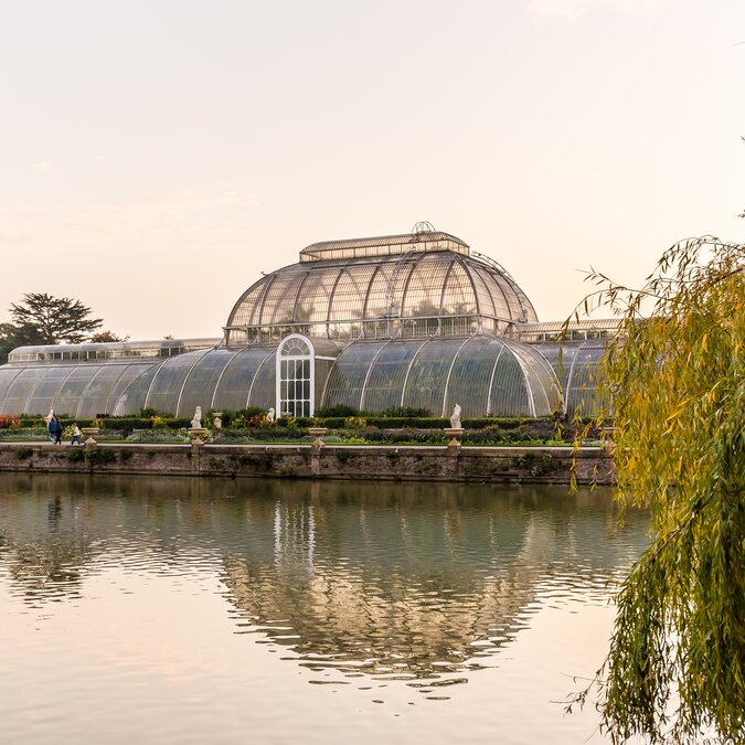 Kew Gardens | © Shutterstock 735019888 Sonnenuntergang in Kew Gardens, London, UK | © Shutterstock 735019888